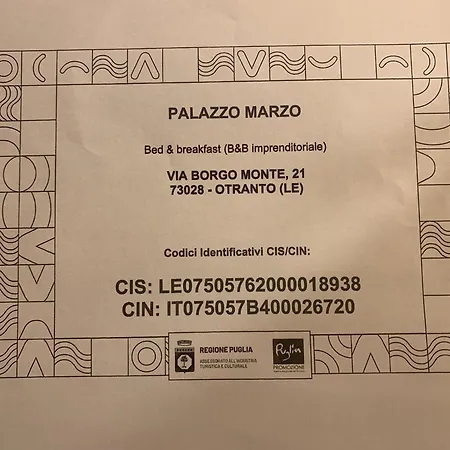 Palazzo Marzo 4* Otranto