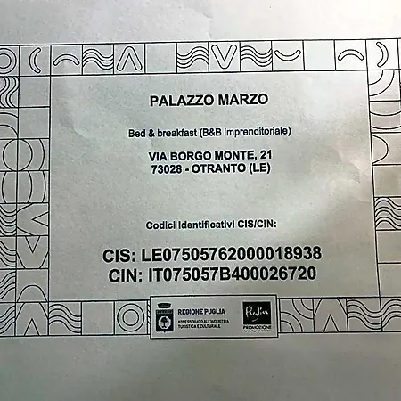 Palazzo Marzo Oda ve Kahvaltı